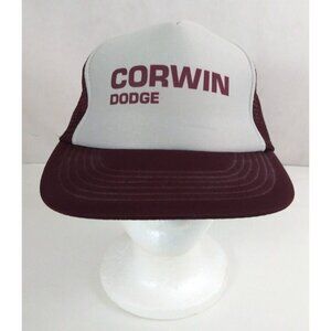 Vintage Corwin Dodge Mesh Back Unisex Snapback Trucker Hat Baseball Cap